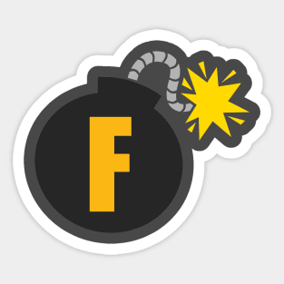 F Bomb Sticker